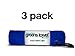 Greens Towel Blue 3 Pack Golf Towel Set for Golf Bags with Clip, Plush Microfiber Nap Fabric, 16x16, The Original (Royal Blue)