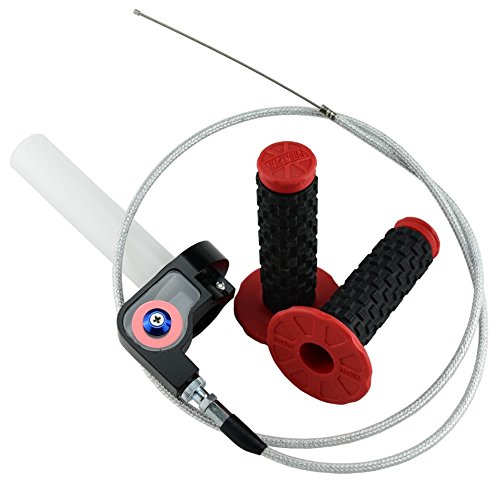 Jikan twist throttle handle grip + cable for dirt pit m…