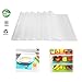 Refrigerator Shelf Liners 6PCS EVA Shelf Liners Can Be Cut Washable Refrigerator Pad Mat Fridge Cushion Liner Non-Adhesive Cupboard Liners Non-Slip Cabinet Drawer Table Liners - (Clear,29x45cm)