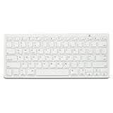 Wireless Bluetooth iXCC Keyboard for iPad Air 2 / Air, iPad mini 3 / mini 2 / mini, iPad 4 / 3 / 2, Galaxy Tabs and Many Other Mobile Devices-White