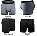 Aserlin Men's 2 Pack Regular Legs Underwear Cotton Mens Boxer Briefs No Ride-up Sport Underwear Men Pack-L-1B1G-Fly-M