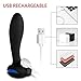 Rechargeable Electric Massager with 10 Multiple Vibrating Speed and Patterns, Wireless Remote Control Therapeutic Personal Massager for Body Deep Tissue Massage, Waterproof & Whisper Quiet