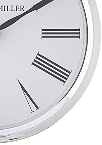 Howard Miller Clifton Table Clock 645-641 – Glass/Metal Carriage Block, 0.375 Inch Thick Beveled Glass Panel, Brushed Aluminum Top, Polished Edges, Quartz Movement - Thumbnail 4