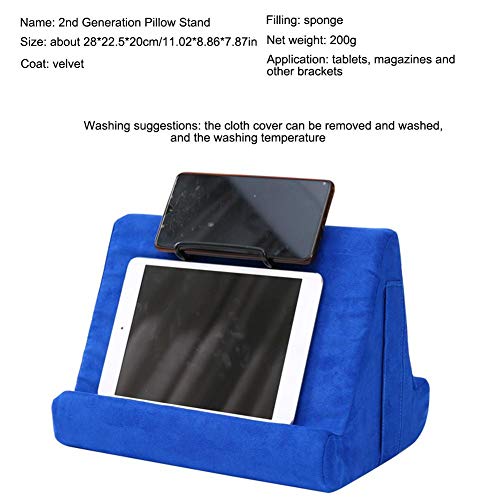 Soft Pillow for iPads, Multi-Angle Pillow Lap Stand,Tablet Computer Stand for eReaders, Smartphones, Books, Magazine