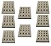 Cookingstar Ceramic Brick Flame Tamer, Grill Ceramic Briquettes (8-Pack) for Barbeques Galore Grand Turbo