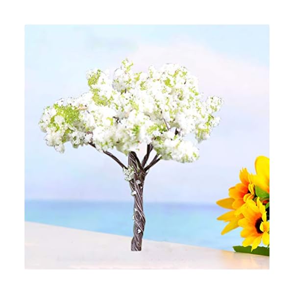 VOSAREA Micro Landschaft Ornament Kunststoff Künstliche Miniatur Baum für Garten Moos Bonsai Hause DIY Dekoration (Birne… – Bild 8