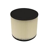 Multi-Fit Wet Dry Vac Filter VF2007 Standard Wet Dry Vacuum Filter (Single Shop Vacuum Cleaner Filter Cartridge) Fits Most 5 gallon or Larger Shop-Vac, Vacmaster & Genie Shop Vacuum Cleaners