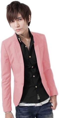 Amazon Mcpub ピンク L メンズ ジャケット ジャケット メンズジャケット 衣装 イベント ダンス 衣装 oy Hiohp Dance oy ステージ衣装 ブレザー ステージ衣装 Bigbang 韓流 Hiphop B系 渋谷 原宿 ロック バンド ホスト 春 ジャケット フォーマル カジュアル