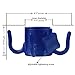 Tagvo 2 Pack Beach Umbrella Hanging Hook, 4-prongs Plastic Umbrella Hook Hanging for Towels/Hats/Clothes/Camera/Sunglasses/Bags-Durable, Fit for Beach,Camping Trips (Blue- 2 Pack)
