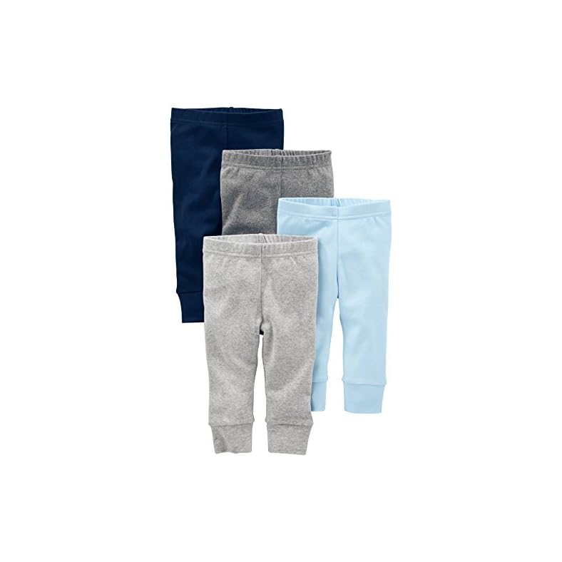 Simple Joys by Carter’s Baby Boys’ Cotton Pants, Pack of 4