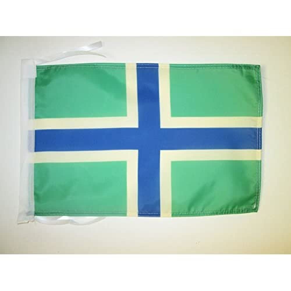 AZ FLAG - Gloucestershire New county Flag - 18'' x 12'' - 100% Polyester County of Glos. - England Small Banner with Two Cords - Fade Resistant - Vivid Colors - 18x12 in - 45x30 Cm