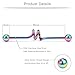 Ruifan 5PCS Industrial Barbell Earring Stainless Steel 14 Gauge Cartilage Earring Body Piercing 1 1/2 Inch(38mm)- Coil, Wave, Twister, Spiral,Heart(Rainbow)