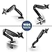 ONKRON Monitor Arm from 13 to 32 Inches - Desk Monitor Bracket in Black Colour with Weight up to 8 kg - PC Screen Support Max VESA 100x100mm - PC Screen Holder Swivel Desk G80-B