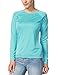 baleaf Women's Long Sleeve Hiking Shirts UPF 50+ Uv Protection SPF Fishing Tops Lightweight Quick Dry Rash Guard Swimwear Outdoor Clothes Blue Size XXL