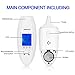 ANKOVO Medical Digital Forehead and Ear Thermometer with Fever Health Alert Clinical Monitoring System for Baby Child and Adult CE and FDA Approved