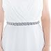 azaleas Women's Wedding Belt Sashes Bridal Sash Belts for Wedding (Ivory)
