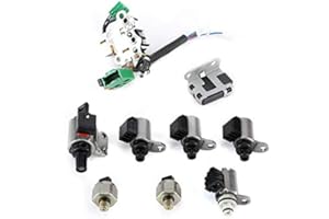 QIILU Duokon Governor Pressure Solenoid Kit, 9pcs CVT Valve Body Soelnoid Kit JF011E RE0F10A Replacement Fit for Altima
