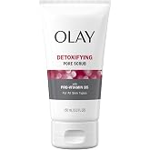 Olay Detoxifying Pore Scrub, Exfoliating Face Wash with Pro-Vitamin B5, 5 oz