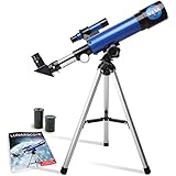 NASA Lunar Telescope for Kids – 90x Magnification, Includes Two Eyepieces, Tabletop Tripod, and Finder Scope- Kids Telescope for Astronomy Beginners, Space Toys, NASA Gifts (Amazon Exclusive)