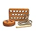 Educational, Eco-Friendly, Lacing Button Toy by Pawoo: Constructive, Wooden, Plaything for Toddlers, Young Children & People in Memory Care - Classic & Traditional, Handmade Tool to Boost Learning