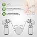 Electric Double Breast Pumps BPA-Free USB Dual Control Milk Suction and Breast Massager Baby Breastfeeding Comfortable Lightweight Postpartum Milk Pump with 150 ml Milk Storage Bottle 2 modes 9 speed