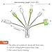 CHAFON [Only Charging] Multi USB Cable, 6 in 1 Multi Cable with Micro USB, Mini USB Ports for Multi Charging Use(Green+White)