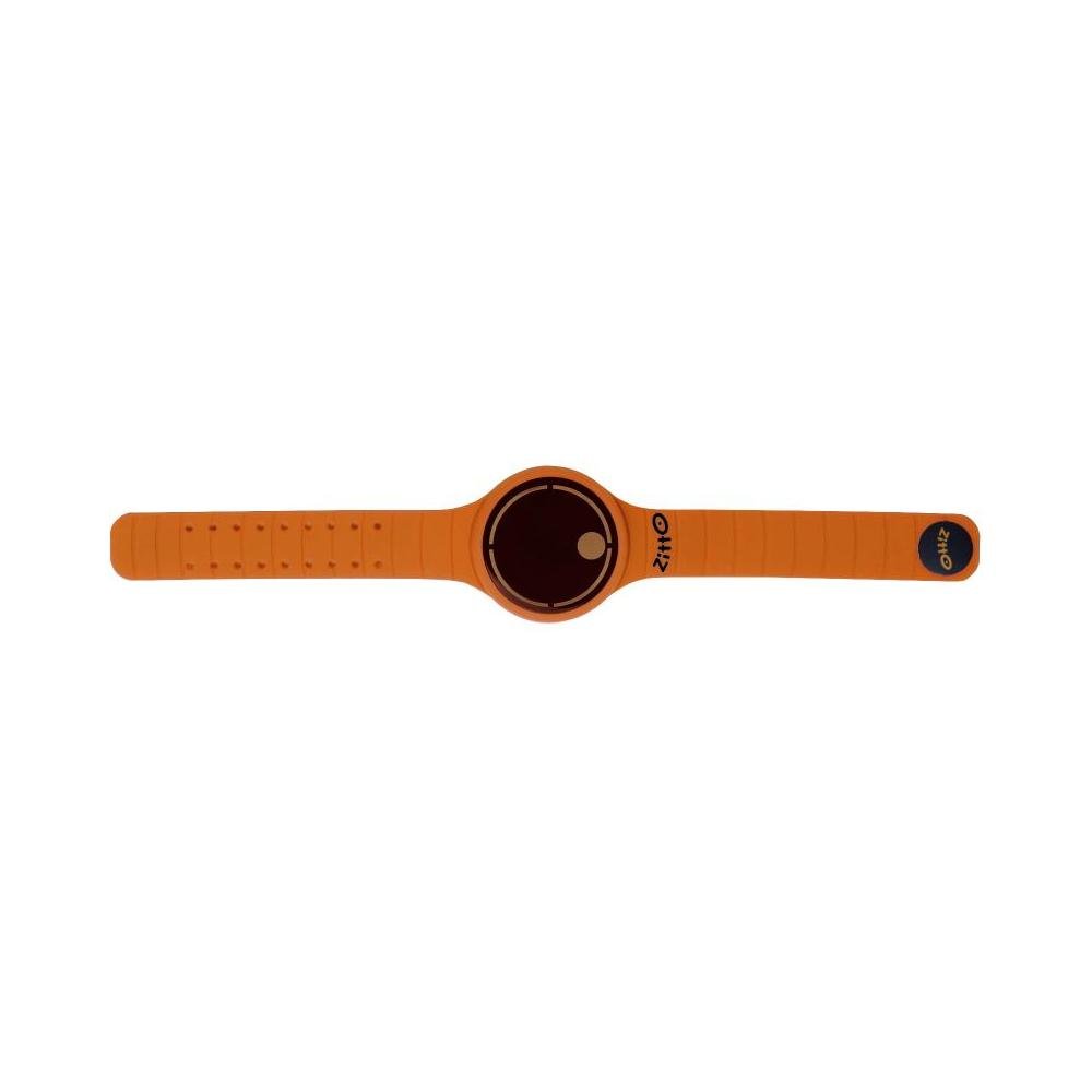 ZITTO MOVE Hyper Orange multifunction watch in black silicone ZITTOMOVE-HO