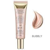 FTXJ 25ml Shimmer Liquid Highlighter Makeup Face Cheeks Nose Highlight Cream (Bubbly(Suit for Dark Color Skin))