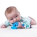 Elephant Teether & Pacifier Clip (Blue)
