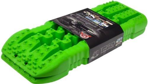 HD TREDs with Carry Bag & Recovery Leash - Total Recovery & Extraction Device (Color: Green) - Pair