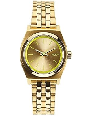 A399-1618 Ladies The Small Time Teller Gold Neon Yellow Watch