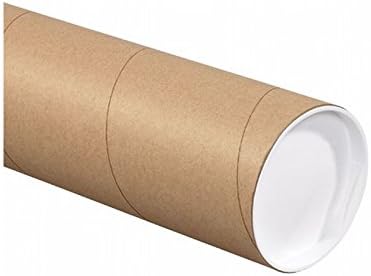 Box Packaging Mailing tube with Cap, Kraft, 2" x 60" - Case of 50