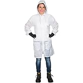 Colad White Light Weight Durable Nylon Protective Spray Paint Lab Coat