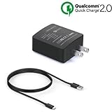 Blackberry Priv Charger, Sinbox [Quick Charge 2.0] Premium Adaptive Fast Charging USB Wall Charger for Blackberry Priv and more