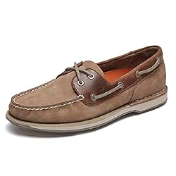 Rockport Men's Perth Shoe, Taupe Nubuck/Beeswax