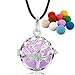 Eudora Aroma Family Tree Essential Oil Perfume Diffuser Locket Pandent Necklace 24'' &10 Pompons