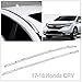2pcs Mount onto The Rooftop Black Aluminum Roof Rack Top Side Rails Carries Luggage Carrier Fit 2017-2018 Honda CRV