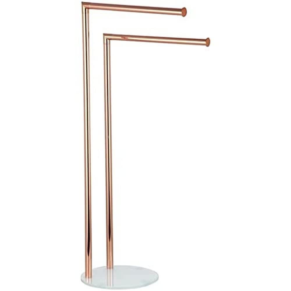 MSV Stainless Steel Milos Hand Towel Stand with 3 Bars 22 x 18 x 89 cm, Multi, 30 x 20 x 15 cm