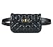 Womens Elegant Leather Fanny Pack Cute Waist Pouch Stylish Travel Cell Phone Waist Bag with Two Belt
