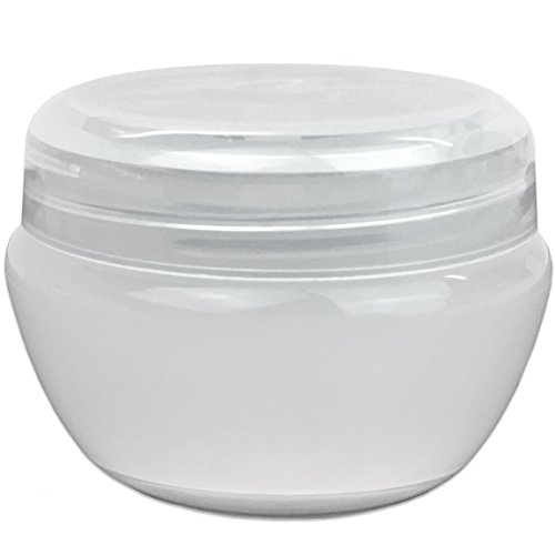 Beauticom 24 Pieces 20G/20ML White Frosted Container Jars with Inner Liner for Lotion, Toners, Lip Balms, Makeup Samples - BPA Free