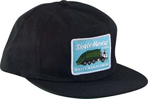 Skate Mental Skateboards Waste Management Black Hat - Adjustable