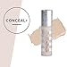 Fitglow Beauty Conceal+ | Vegan Full Coverage Concealer Skincare with Vitamin K + Green Tea | Corrects Dark Circles, Blemishes & Redness | Non-Creasing, Natural Finish | C3-6g