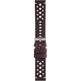 T852046777 22mm Lug Brown Leather Strap