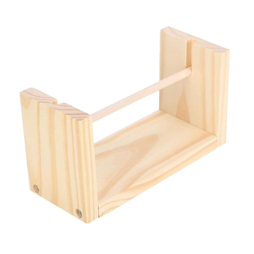 Horizontal Yarn Spindle Feeder or Dispenser,Wooden Spinning Yarn & Thread Holder, Knitting Embroidery Accessory Prevent Yarn Tangling for Gift Yarn Holder/Yarn Tool Spool (Wood Color)