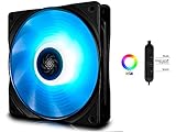 DEEPCOOL RF120 120mm RGB LED PWM Fan with Cable Controller Included