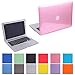 HDE MacBook Air 13 Glossy Case Hard Shell See Through Plastic Snap On Case Fits Models A1369 / A1466 (Pink)