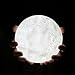 LOFTEK 5.9-inch 3D Printing Moon Lamp,Ideal Gifts for Mood Lightning, Rechargeable Moon Light with Stand, Warm White & Cool White, Dimmable Touch Control Brightness with USB Charging