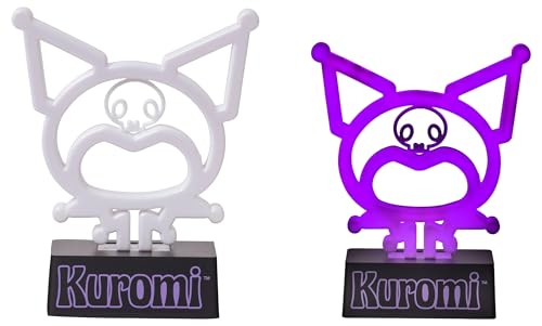 Silver Buffalo Sanrio Hello Kitty and Friends Kuromi Neon LED Lamp Room Decor Mood Light, Battery Powered (Requires 2 AA Batteries – Not Included)