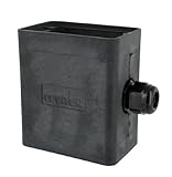 Leviton 3099-1E Portable Outlet Box, Sing-Gang, Extra Deep, Pendant Style, Cable Diameter 0.230-Inch, 0.546-Inch, Black