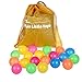 FUN LITTLE TOYS Parachute 10 Foot Kids 8 Sturdy Handles, Party Outdoor Gymnastics Cooperative Games Kids, Include 20 Colorful Plastic Balls
